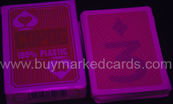 100% plastic kaarten gemarkeerd