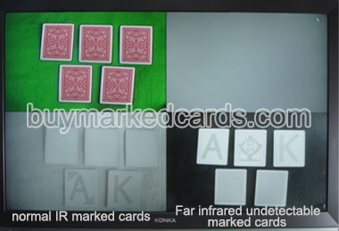 Verre infrarood Poker camera met IR gemarkeerde kaarten 