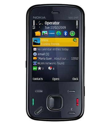 Nokia N86 aftastcamerasystemen
